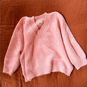 Babaa No 29 Magnolia Pink V-Neck Sweater